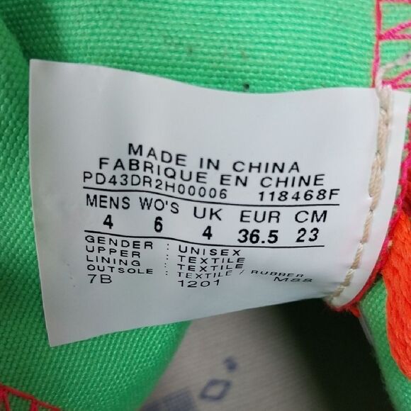 UNISEX Converse Pink, Green and Blue High-Top Sneakers Size 4 MEN'S 4....EUC - Picture 6 of 7